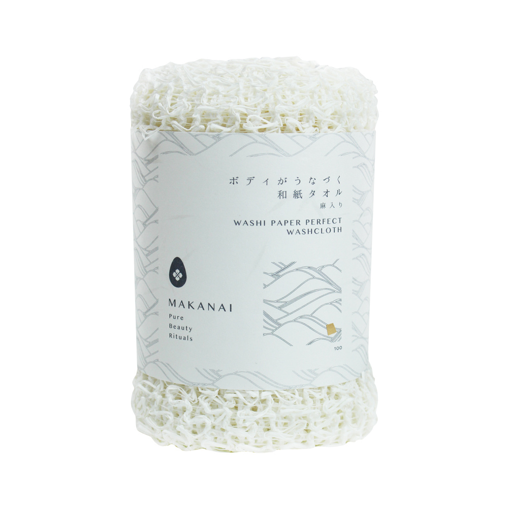 Serviette exfoliante en papier washi