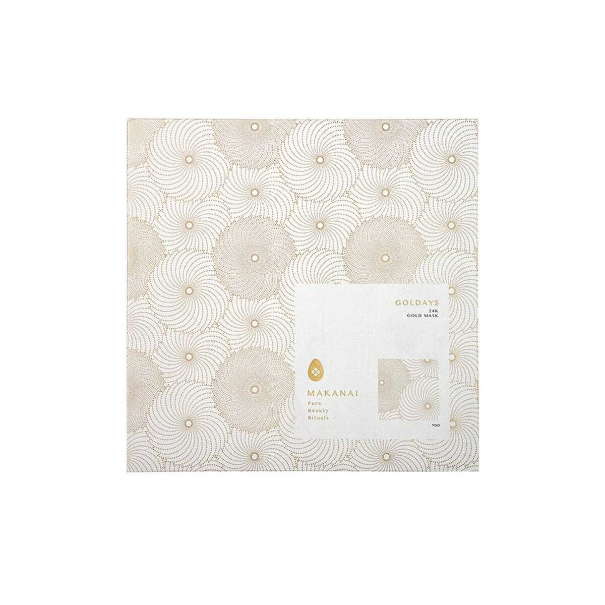 masque feuille d'or 24k MAKANAI - emballage