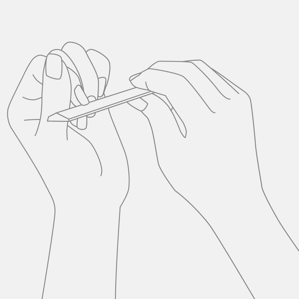 Lime à ongles (Carrée) GAMME NOIRE KOBAKO