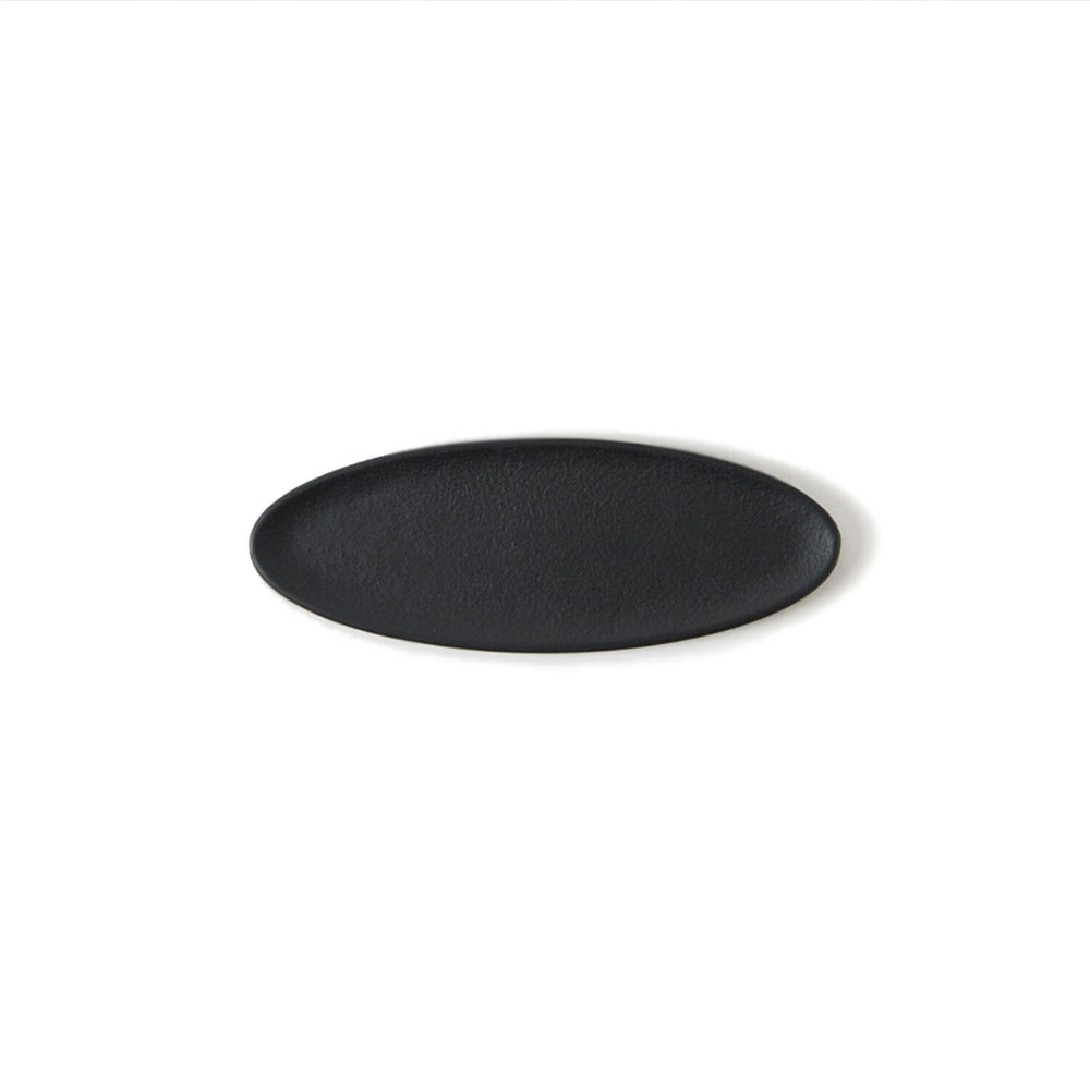 Oval Incense Tray Sumitani Saburo Shoten Black Oval