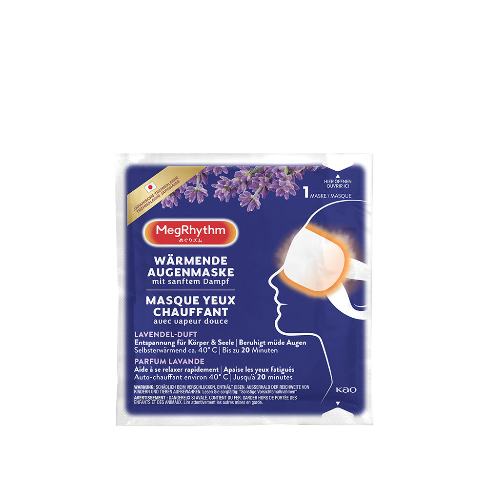 MegRhythm Masque Yeux Chauffant Parfum Lavande