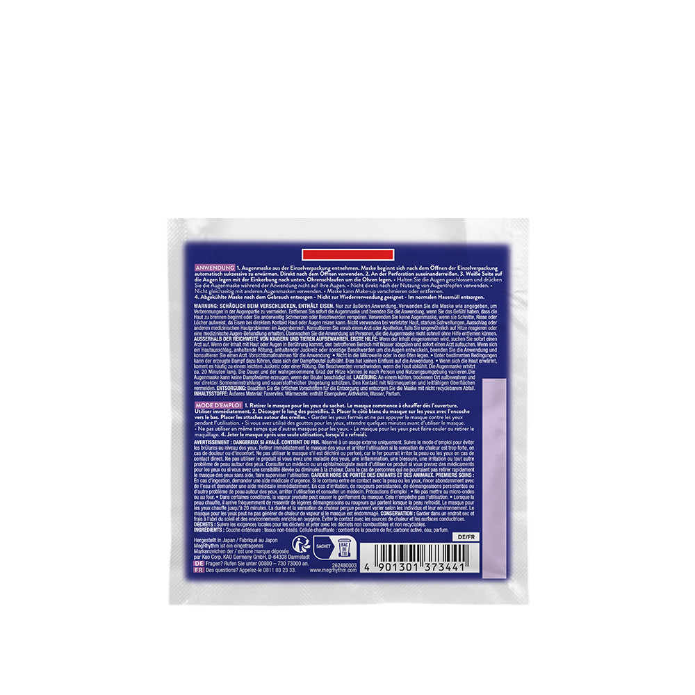 MegRhythm Masque Yeux Chauffant Parfum Lavande