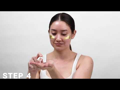 Masque feuille d'or 24K - 4 feuilles