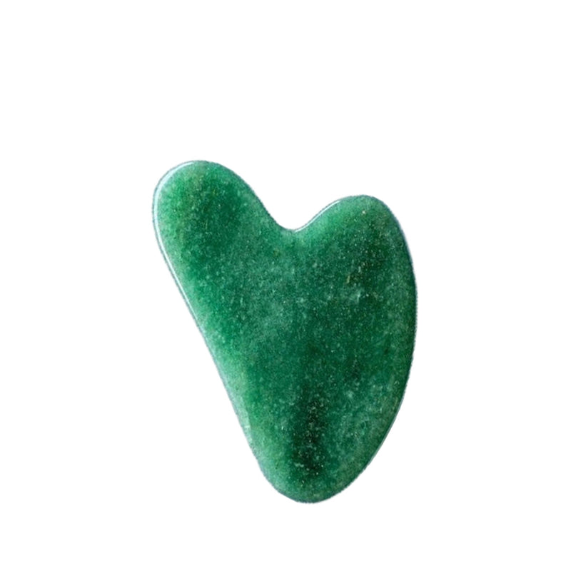 Gua sha cœur en pierre naturelle