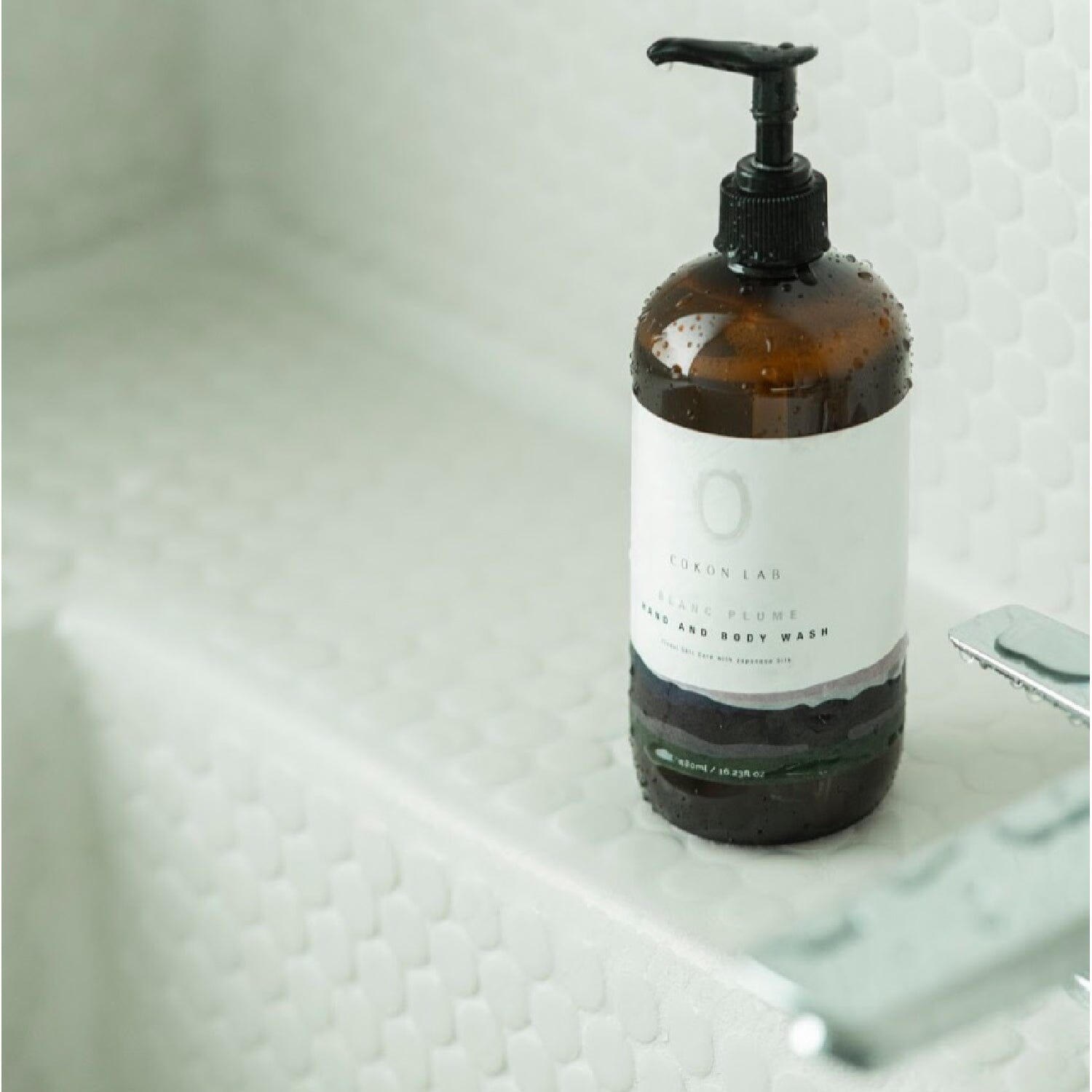 Gel Lavant à la soie japonaise Blanc Plume Cokon Lab