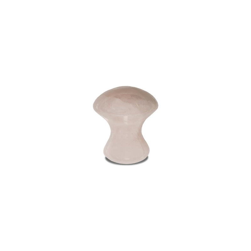Gua sha champignon quartz rose outil de massage Bijo; Paris