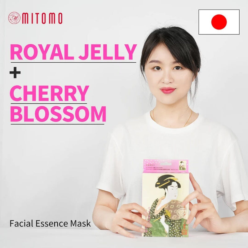 Masque à la Gelée royale et à l'extrait de fleur de cerisier MITOMO 