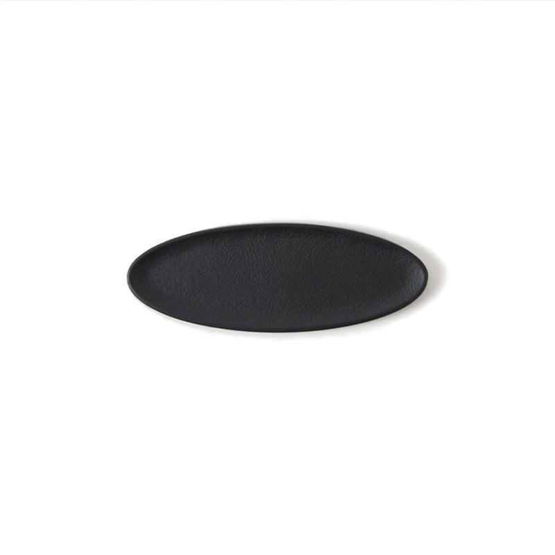 Oval Incense Tray Sumitani Saburo Shoten Black Oval 