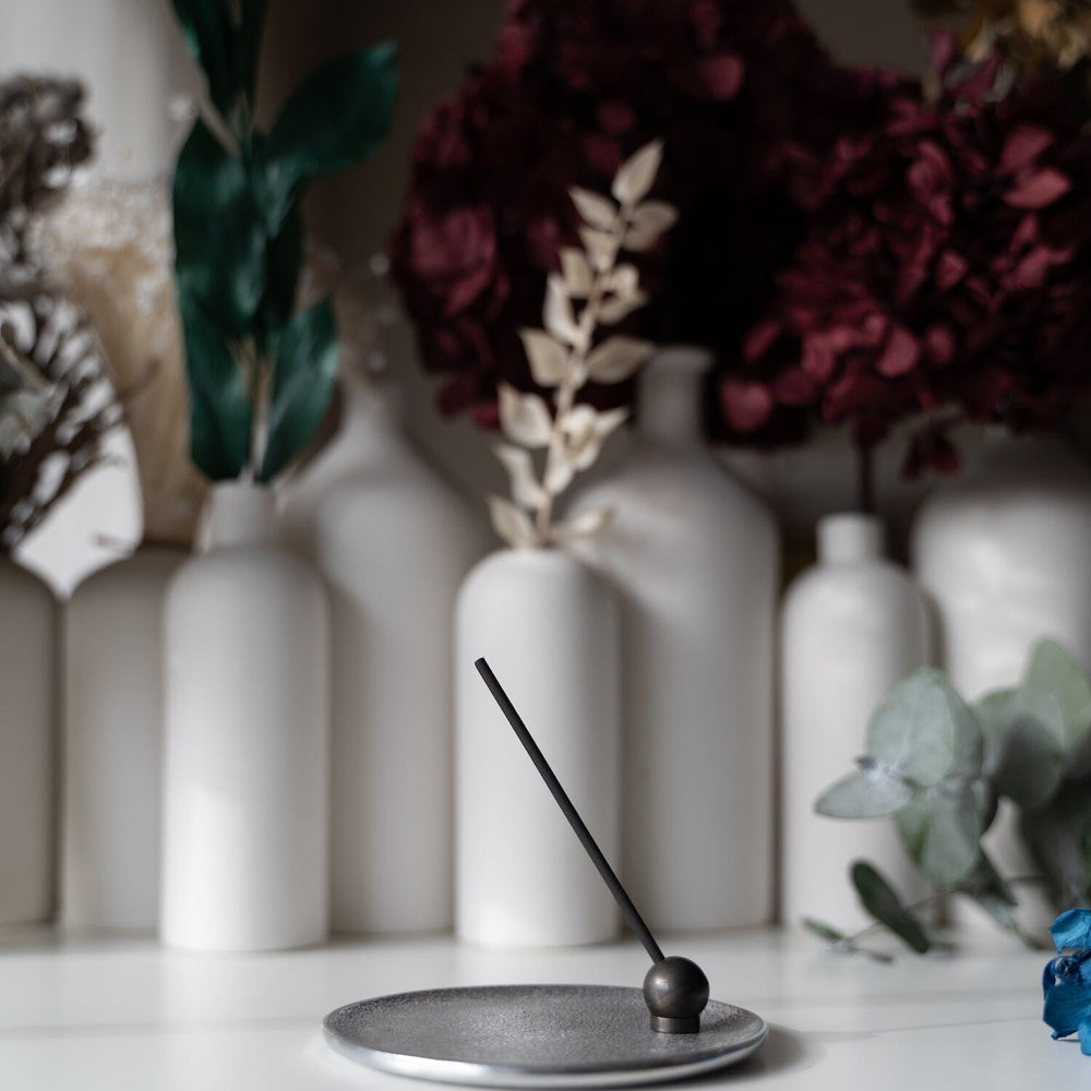 Sumitani Saburo Shoten round incense tray 