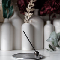 Porte-encens en laiton noir Sumitani Saburo Shoten