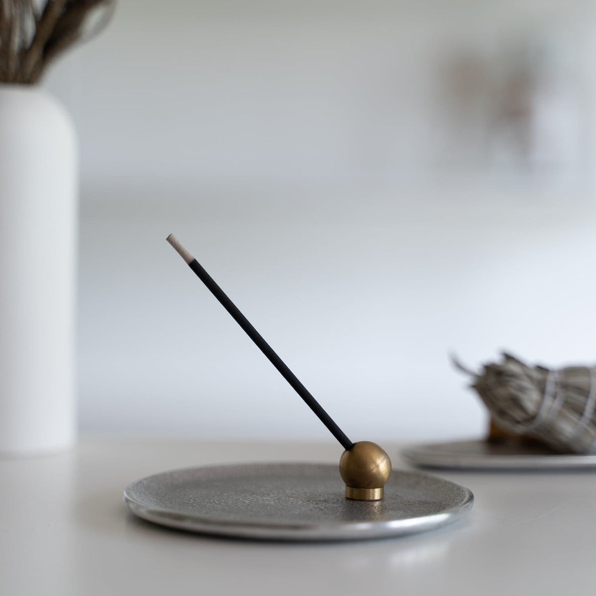 Black Brass Incense Holder Sumitani Saburo Shoten 