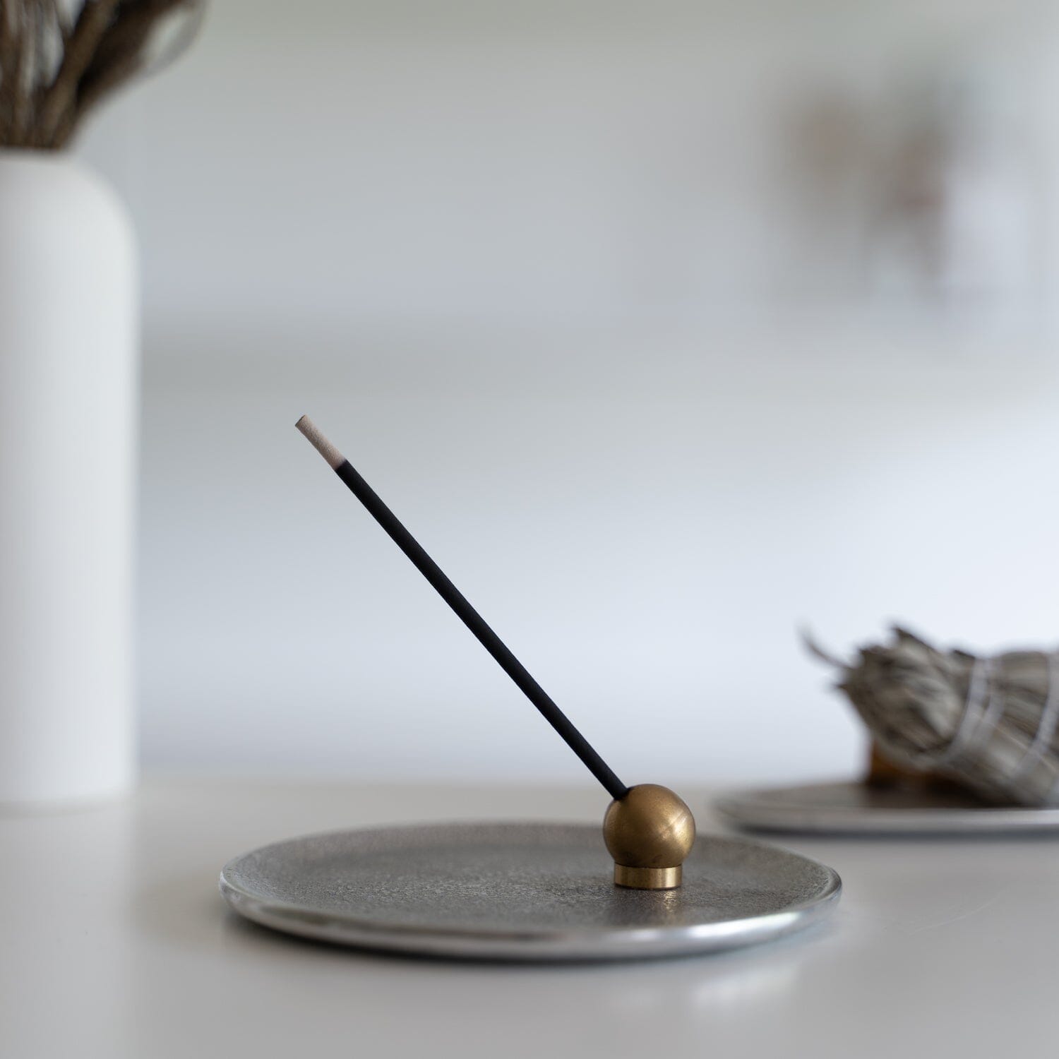 Black Brass Incense Holder Sumitani Saburo Shoten 