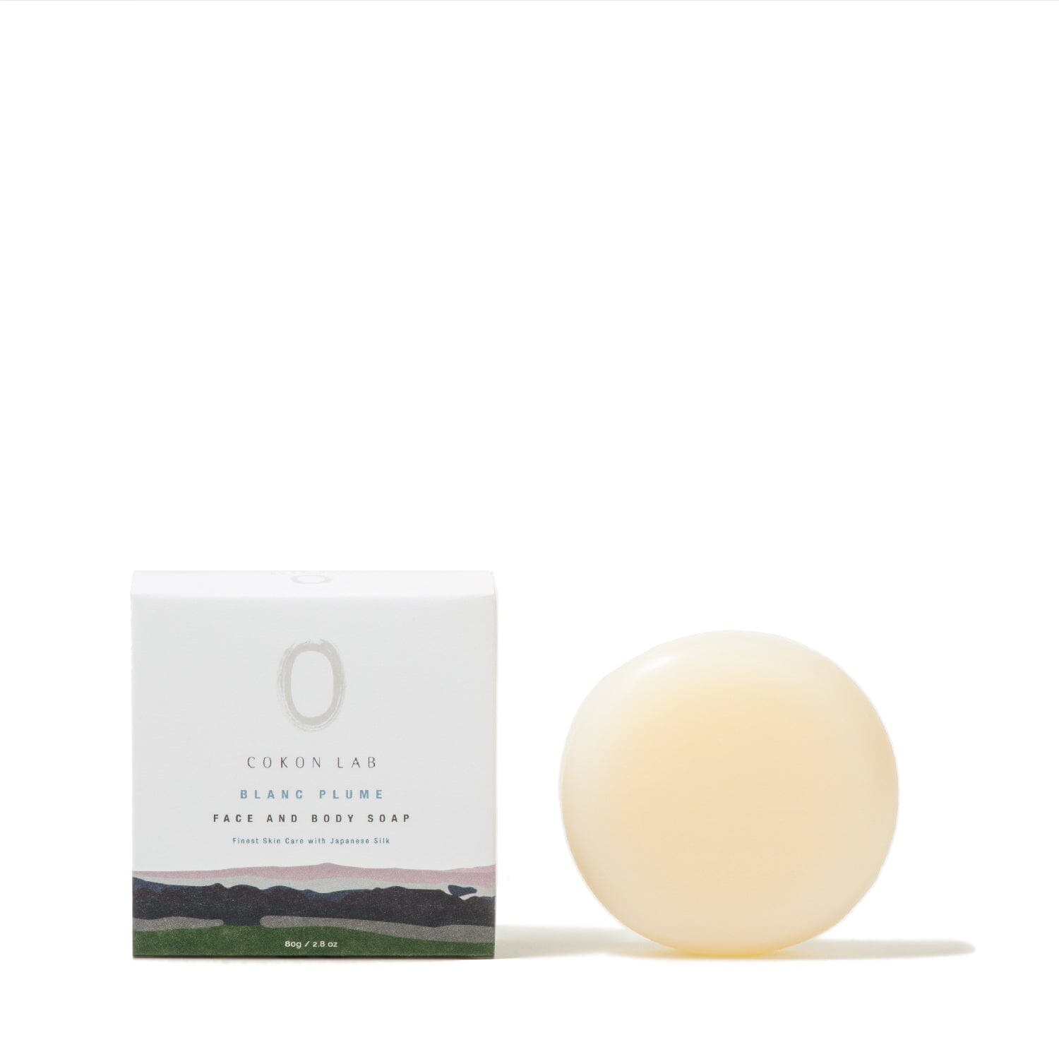 Savon à la soie japonaise Cokon Lab Blanc Plume