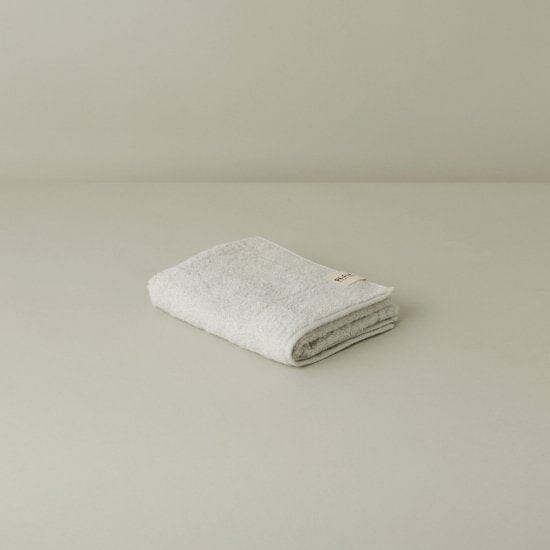 Serviette de bain compacte coton premium Olsia Silver 